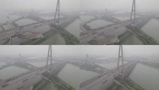 天津滨海新区海河大桥高清在线视频素材下载