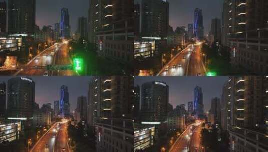 上海延安高架航拍高清在线视频素材下载