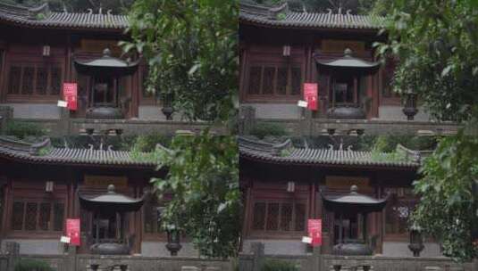 杭州飞来峰韬光寺风景高清在线视频素材下载