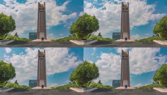 云南抗日战争胜利纪念堂延时摄影高清在线视频素材下载