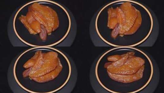 红薯干白薯干蜜饯健康零食高清在线视频素材下载