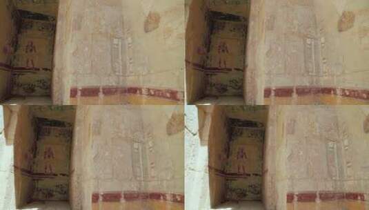 哈特谢普苏特女王神殿的装饰壁画高清在线视频素材下载