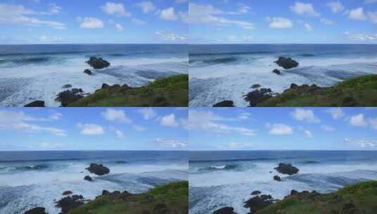 壮观大海海边大浪巨浪高清在线视频素材下载