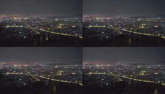 泉州大景南台岩看泉州市区夜景高清在线视频素材下载