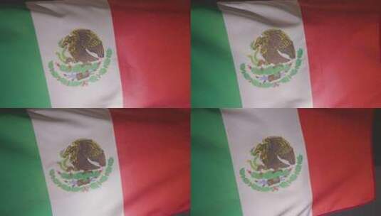 特写工作室拍摄的墨西哥国旗高清在线视频素材下载