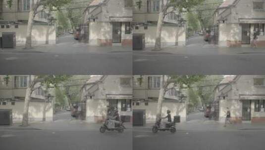 武康路白天街景4k50高清在线视频素材下载