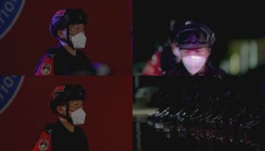 模拟拍摄公安警察紧急集合空镜10高清在线视频素材下载