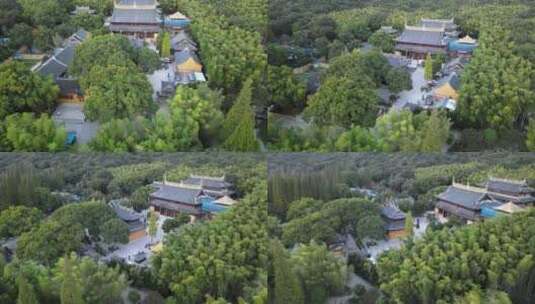 下午阳光下的常熟宝岩禅寺高清在线视频素材下载