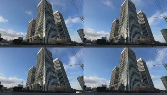 北京高楼大厦延时高清在线视频素材下载