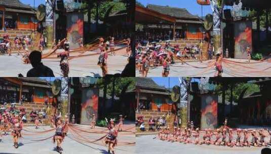 贵州吹芦笙表演高清在线视频素材下载