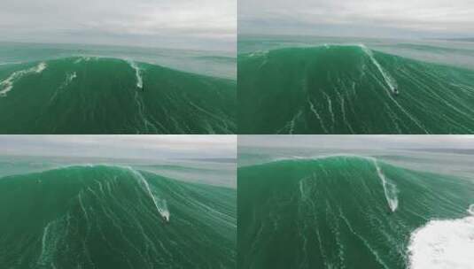 海浪大浪冲浪运动高清在线视频素材下载