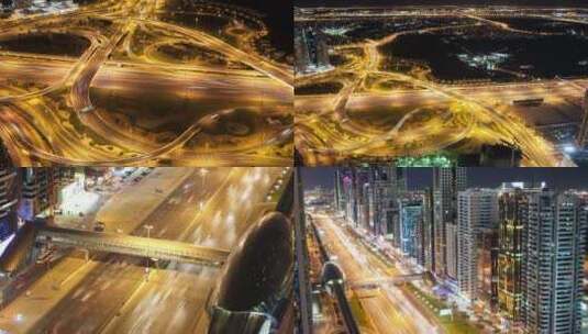 4K城市车流延时交通发展高清在线视频素材下载