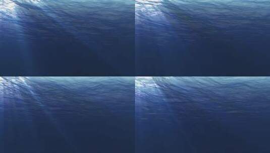 水面下阳光投射波纹海浪动态高清在线视频素材下载