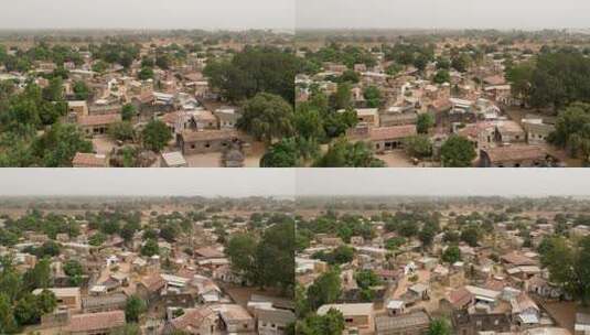 塞内加尔传统村落高清在线视频素材下载