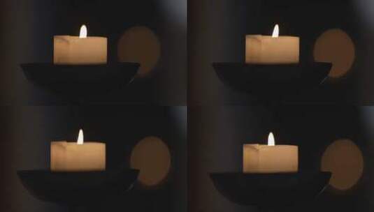 烛光闪烁的蜡烛高清在线视频素材下载