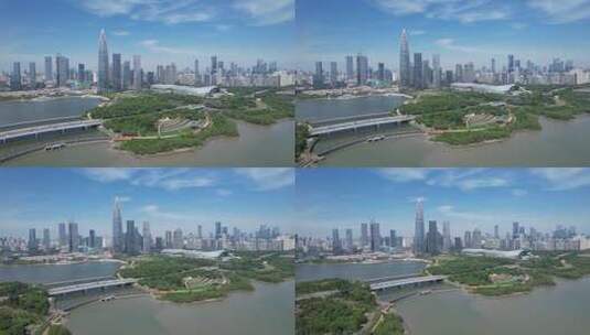深圳城市宣传片-人才公园航拍高清在线视频素材下载