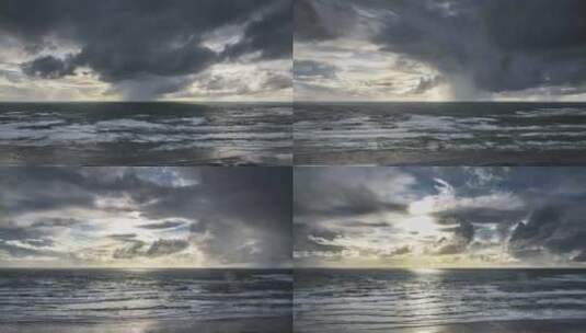 海边飘的多云高清在线视频素材下载