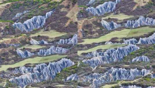 4K航拍四川甘孜墨石公园自然风光高清在线视频素材下载