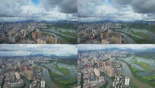 深圳香港交界高清在线视频素材下载