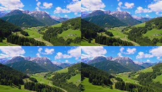 阿尔卑斯山美丽风景的风景高清在线视频素材下载