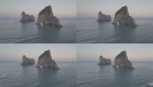 海里的岩石高清在线视频素材下载