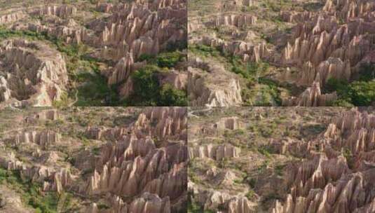 中国云南元谋浪巴铺土林风景高清在线视频素材下载