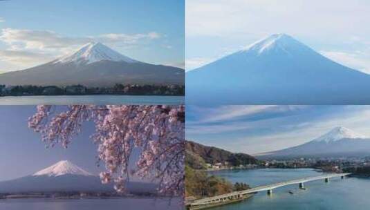 【合集】日本 富士山 风景 旅游 全景高清在线视频素材下载
