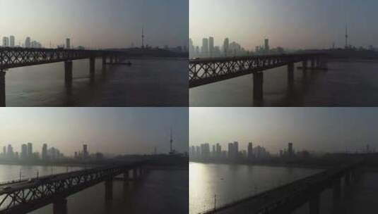 武汉长江大桥高清在线视频素材下载