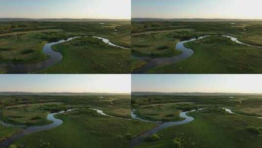 湿地河流自然风光高清在线视频素材下载