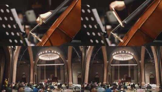 音乐会拉大提琴高清在线视频素材下载