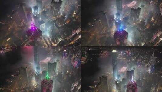 香港新年焰火高清在线视频素材下载