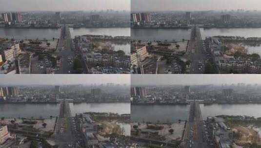 航拍四川广汉城市湿地公园空镜高清在线视频素材下载