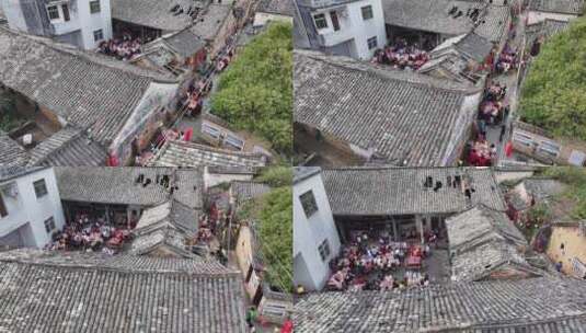 中国广东省梅州市丰顺县建桥围高清在线视频素材下载