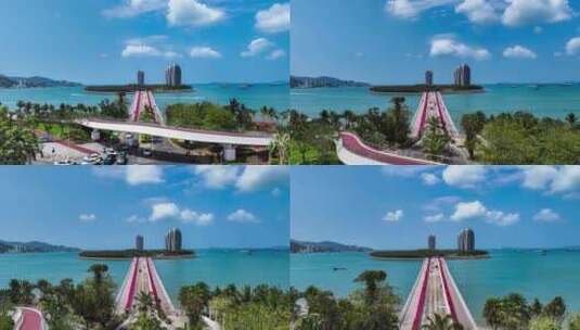 海南三亚凤凰岛延时高清在线视频素材下载