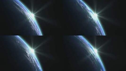 太阳从地球上升起【4K】高清在线视频素材下载