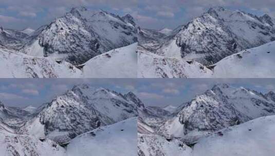 川西雅拉雪山航拍高清在线视频素材下载