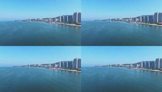 大海海边城市高清在线视频素材下载