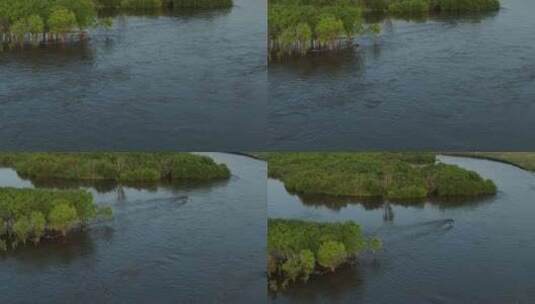 额尔古纳湿地航拍原素材高清在线视频素材下载