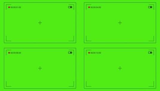 相机取景器记录显示和绿屏背景镜头高清在线视频素材下载