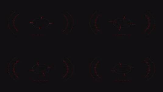 UI元素特效HUD 仪表界面动画 定位标记高清在线视频素材下载