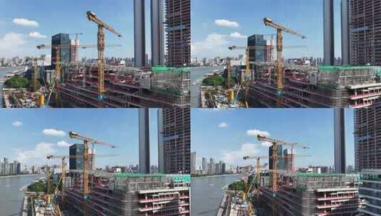 中国广东省广州市荔湾白鹅潭建筑群高清在线视频素材下载