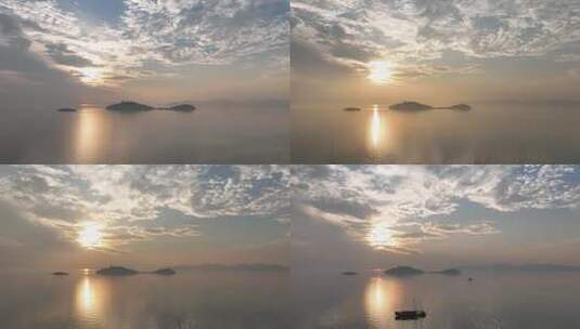 太湖仙岛 三山 航拍延时高清在线视频素材下载