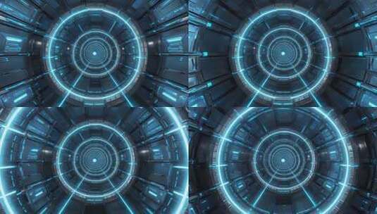 科技感隧道穿梭动画素材高清在线视频素材下载