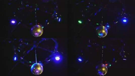 舞厅里的球和灯高清在线视频素材下载