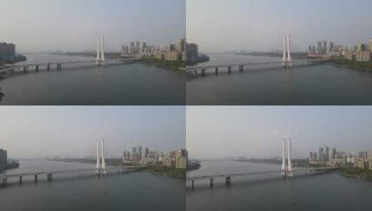 广东 惠州 合江 大桥 航拍高清在线视频素材下载
