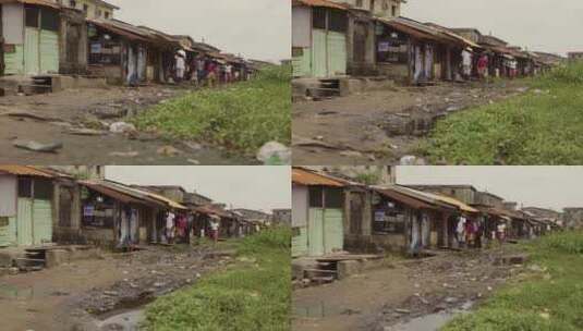 尼日利亚贫民窟高清在线视频素材下载