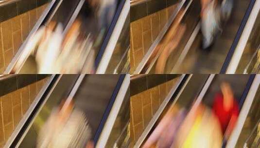 升降梯的延时镜头高清在线视频素材下载
