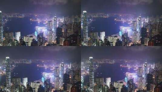 香港城市之夜高清在线视频素材下载