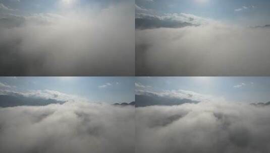 无人机穿过云海震撼视频用于开头结尾高清在线视频素材下载