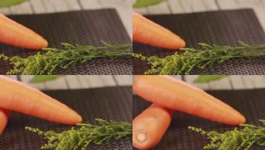 胡萝卜蔬菜胡萝卜素高清在线视频素材下载